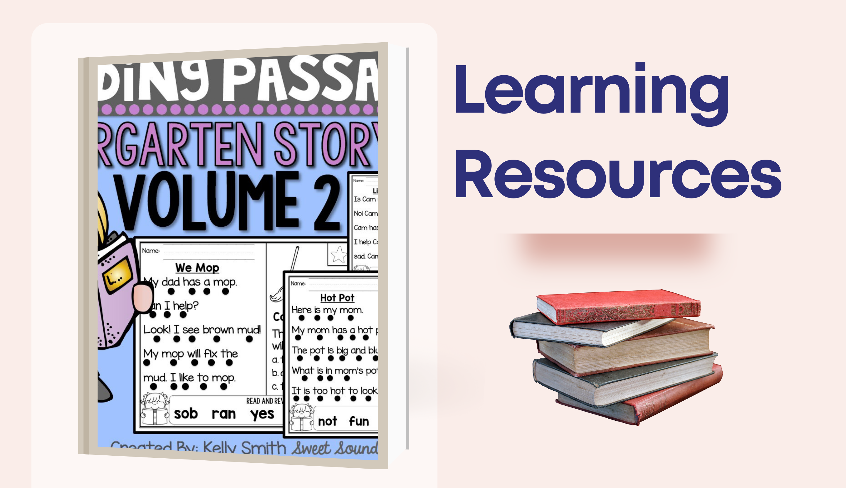 C039 - Reading Passages Kindergarten Story Mats V2