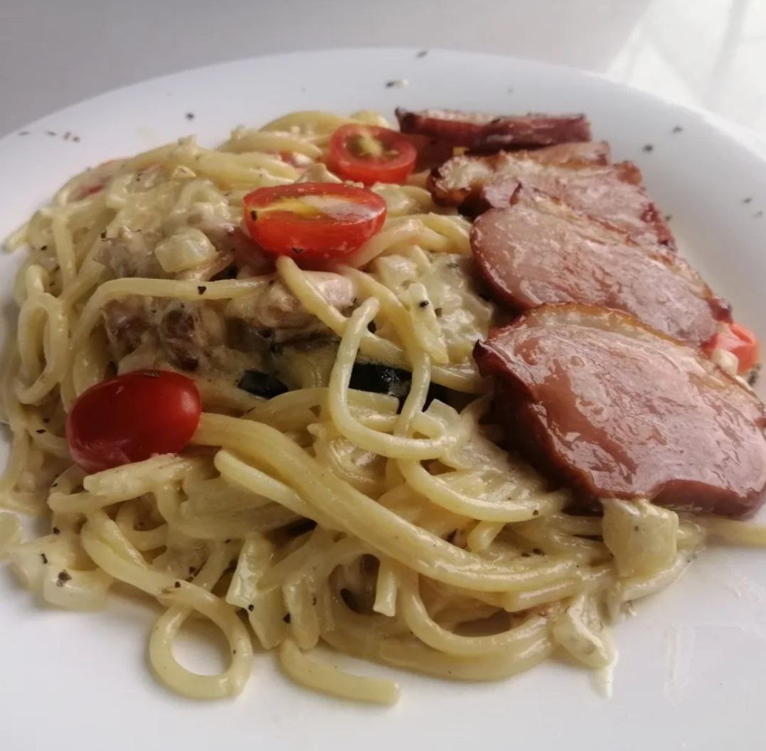 Smoked Duck Carbonara