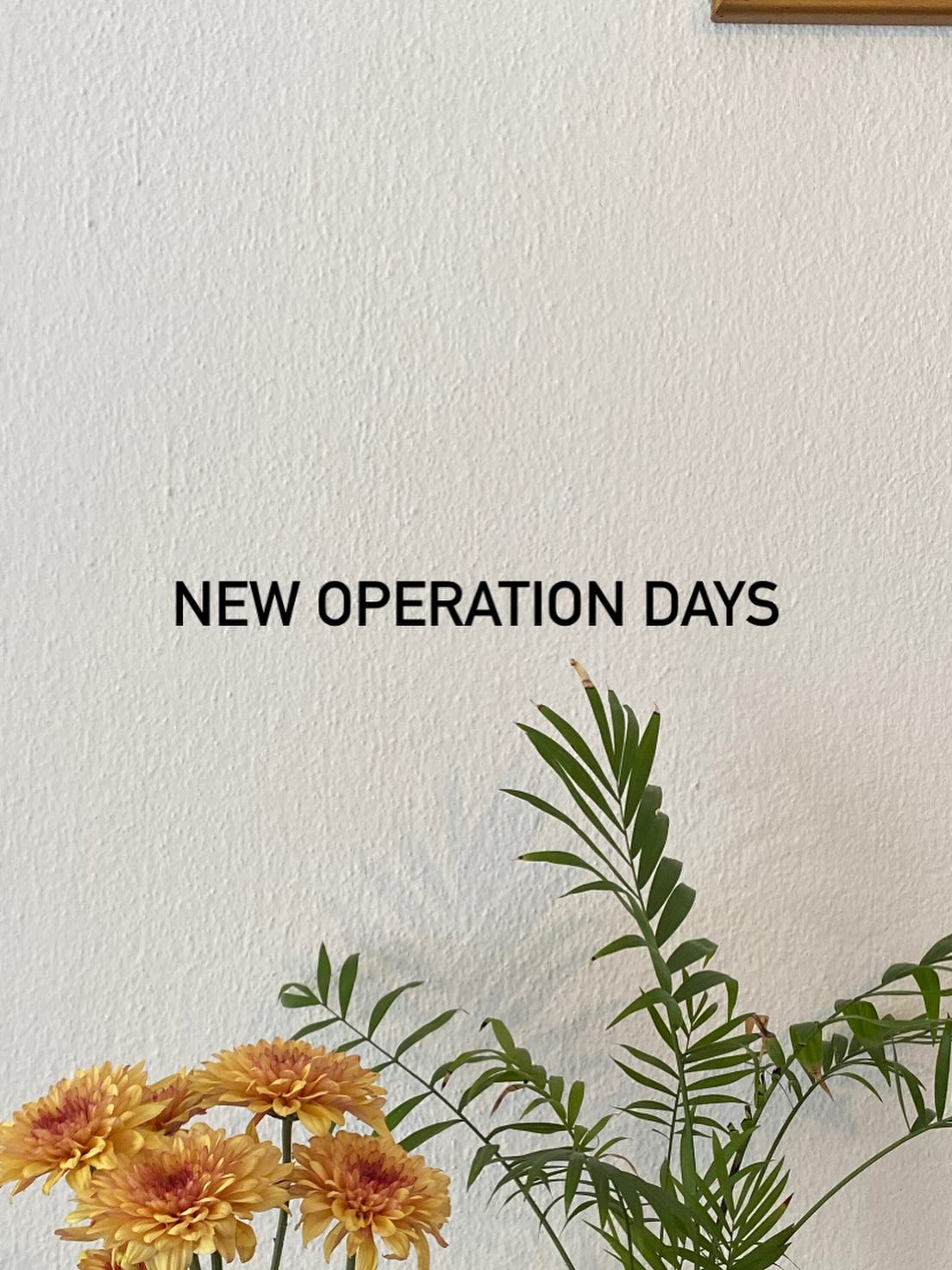 New Operating Days